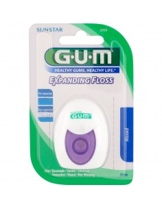 Зубна нитка з ефектом розширення GUM EXPANDING FLOSS, 30 м