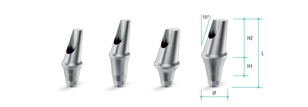 Угловой абатмент Bauers 15 град 5,5х2,5