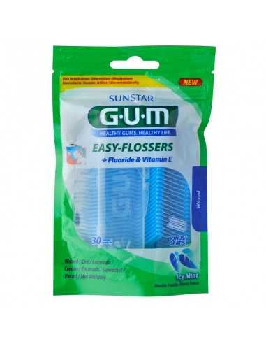 Зубна нитка з фторидом GUM EASY FLOSSERS VIT-E, 30 шт.