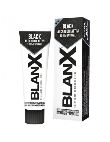 Зубная паста BlanX Black с древесным...