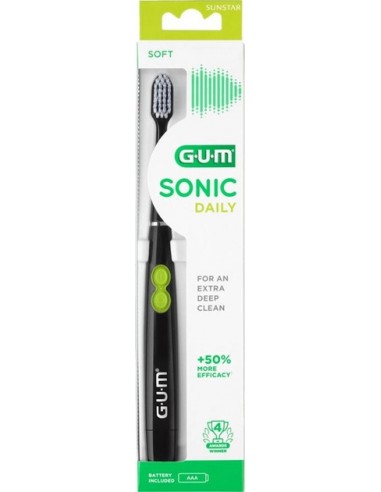 Зубная щетка GUM Sonic Daily, черная...