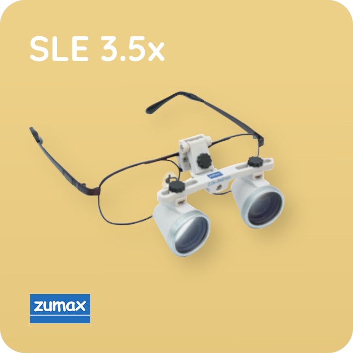 SLE 3.5x Бинокулярні лупи, титанова оправа | Zumax