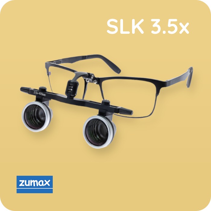 SLK 3.5x Бінокулярні лупи, титанова оправа | Zumax