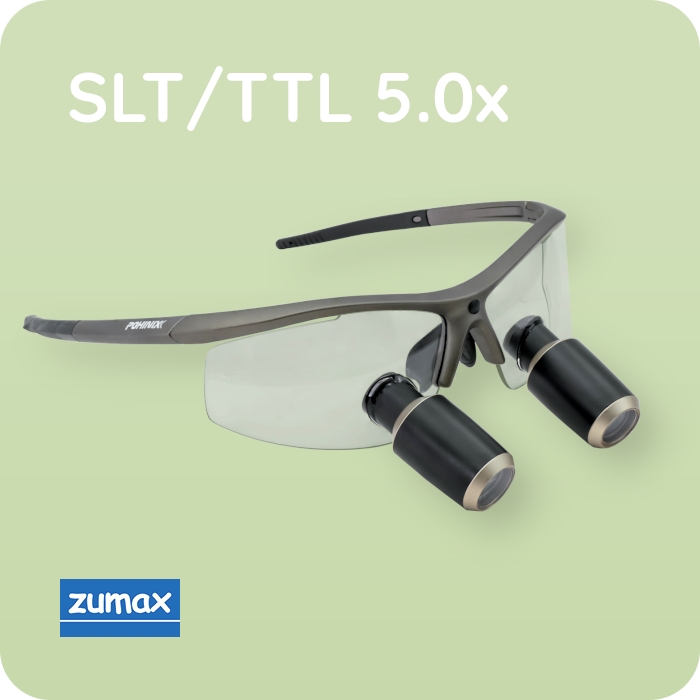 SLT (TTL) 5.0x Бинокулярні лупи, спортивна оправа | Zumax