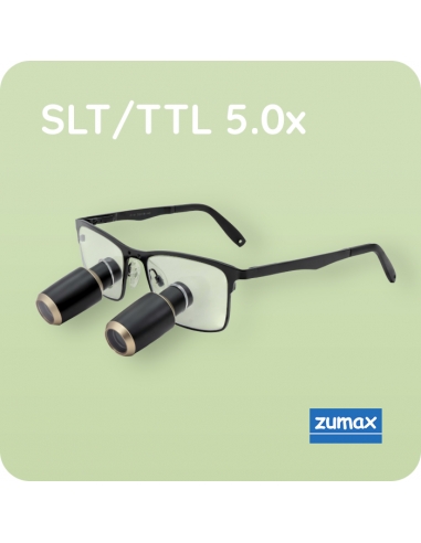 SLT (TTL) 5.0x Бинокулярные лупы, титановая оправа | Zumax