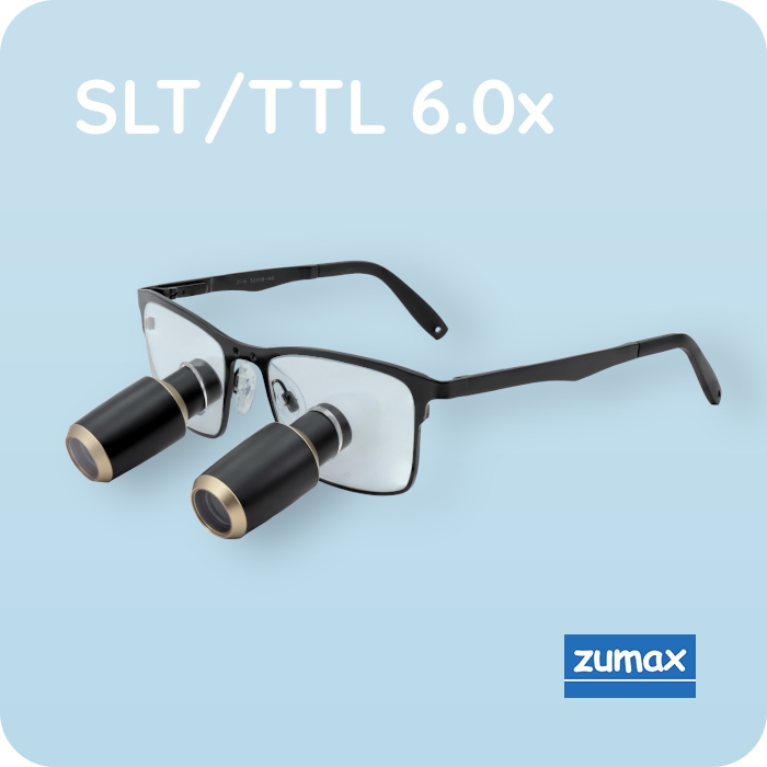 SLT (TTL) 6.0x Бинокулярные лупы, титановая оправа | Zumax