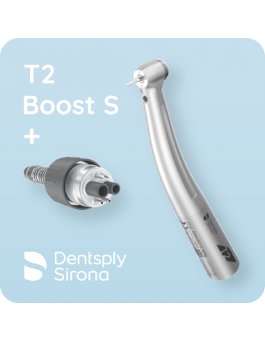 T2 Boost S Наконечник турбинный + Быстросъемное соединение R (LED) | Dentsply Sirona