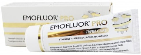 Зубная паста с фторидом олова Emofluor Pro Twin Care